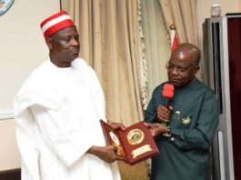 Governor Alex Otti Receives 2023 NNPP Presidential candidate, Senator Rabi'u Musa Kwankwaso And Graduands Of Nigeria Police Academy