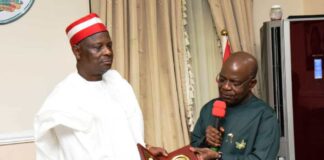 Governor Alex Otti Receives 2023 NNPP Presidential candidate, Senator Rabi'u Musa Kwankwaso And Graduands Of Nigeria Police Academy