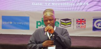 The Executive Secretary, National Commission for Persons with Disabilities, Chief Ayuba Gufwan.