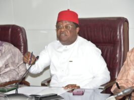 Hon. Minister of Works, His Excellency, Sen. (Engr.) Nweze David Umahi, CON. FNSE, FNATE