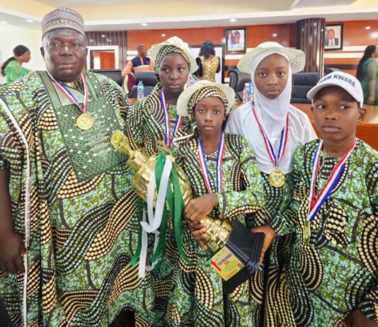 Gov Abdulrazaq celebrates as Kwara Pupils win Presidential Debate for third time