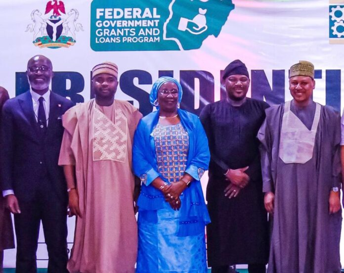 Media ActivationTown Hall Meeting on FG Loan Scheme for MSMEs L-R: Managing Director Access Bank, Mr. Roosevelt Ogbonna; Executive Chairman Federal Inland Revenue Service: Dr. Zaach Adedeji; Permanent Secretary, Federal Ministry of Finance, Mrs. Lydia Shehu Jafiya (mni); Senior Special Assistant to the President on Job Creation and MSMEs, Mr. Tola Adekunle-Johnson and the Minister of Information and National Orientation, Mohammed Idris at the Media Activation/Town Hall Meeting on Federal Government Loan Scheme for MSMEs and Manufacturing Enterprises in Abuja on Tuesday