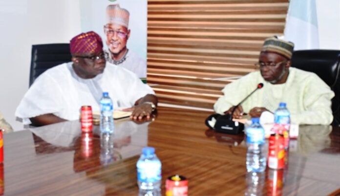 National Council of Civil Service Commissions2 Hon. Chairman (FCSC) (left) and Deputy Governor, Katsina State, Mallam Faruk Lawal HCIB (Right) during the visit of the former to the latter at Katsina State Government House on Monday.