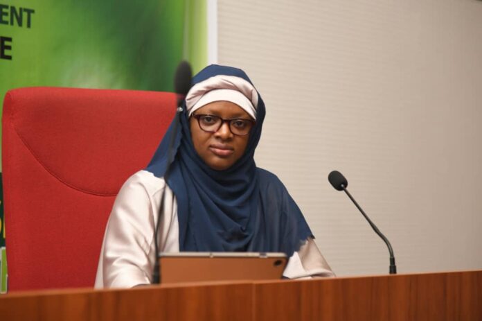 Pix 1 Nigerian Youth Day The Speaker of the Nigerian Youth Parliament, Rt. Honourable Dr. Azeezat Yishawu preceding at the Valedictory Session of the 5th Nigerian Youth Parliament.