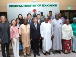 Visit of the Vice Minister of Education of the people's Republic of China to Hon. Minister Federal Ministry of Education represented by Permanent Secretary Education.