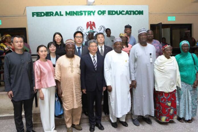 Strengthening Educational Bonds - Nigerian and China1 Visit of the Vice Minister of Education of the people's Republic of China to Hon. Minister Federal Ministry of Education represented by Permanent Secretary Education.