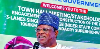 Minister of Works, H.E. Sen. (Engr.) Nweze David Umahi, CON, FNSE, FNATE