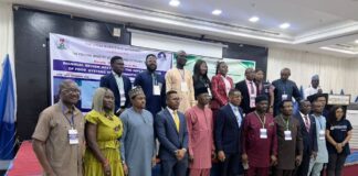 Group Photograph of the Deputy Governor of Cross River State Peter Odey, Hon. Commissioners from the South South and South East zones, Permanent Secretaries from states, Stakeholders and Development Partners