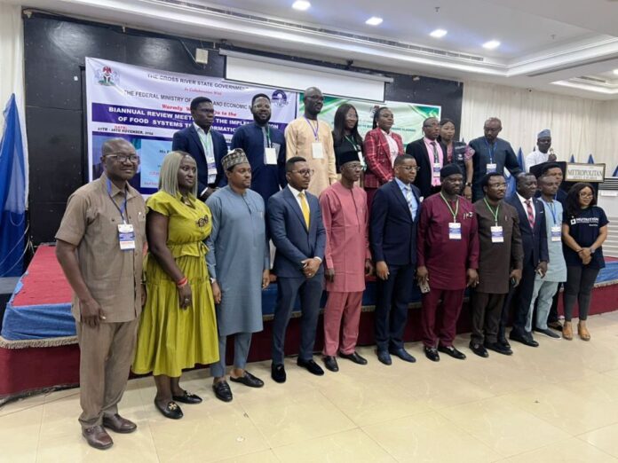 Group Photograph of the Deputy Governor of Cross River State Peter Odey, Hon. Commissioners from the South South and South East zones, Permanent Secretaries from states, Stakeholders and Development Partners