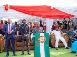 Governor Otti Commissions 1.3km Dozie Way Reconstructed Through Direct Labour To Save Costs For Government