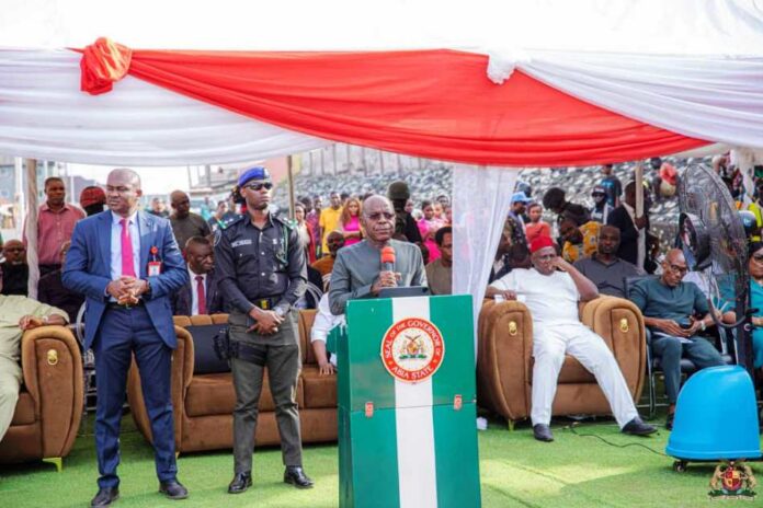 Governor Otti Commissions 1.3km Dozie Way Reconstructed Through Direct Labour To Save Costs For Government