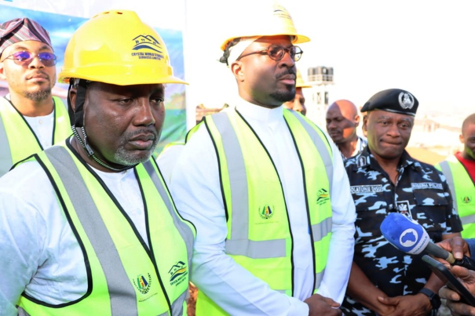 L-R Ag. Pem Sec, Yusuf Abubakar Argungu, Executive Sec. Mohammed Shaidu, CP Olatunji Disu during the groundbreaking ceremony for the construction of the Mpape Divisional Police Headquarters and six Rank and File Quarters that will enhance the security of this area council by the Nigeria Police Trust Fund (NPTF) at Mpape, Maitama District, Abuja