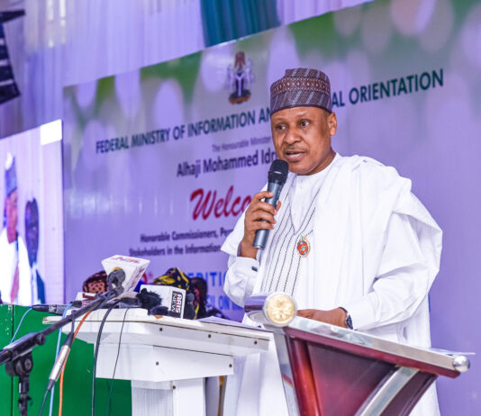 Honourable Minister Of Information And National Orientation, Mohammed Idris, FNIPR