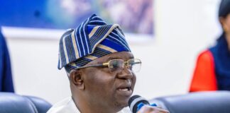 The Honourable Minister of Water Resources and Sanitation, Engr. Prof. Joseph Terlumun Utsev, delivering his opening remarks today in Abuja at the Nigeria/UNESCO Intergovernmental Hydrological Programme (IHP) Workshop on Water Resource Management for Food Security and Sustainable Livelihoods in Nigeria.
