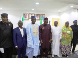 Honourable Minister of Education Dr Maruf Tunji Alausa in the Centre with the Registrars of Examination Agencies at Abuja 12/12/24