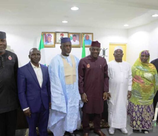 Honourable Minister of Education Dr Maruf Tunji Alausa in the Centre with the Registrars of Examination Agencies at Abuja 12/12/24