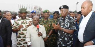 Governor Otti Presents 20 Hilux Vehicles To Security Agencies In Abia State