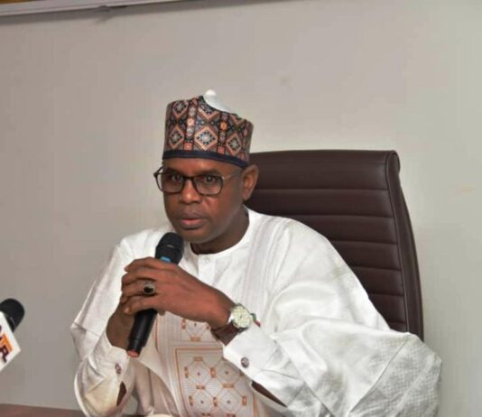 Honourable Minister of State, Federal Ministry of Works, Muhammad  Bello Goronyo, Esq