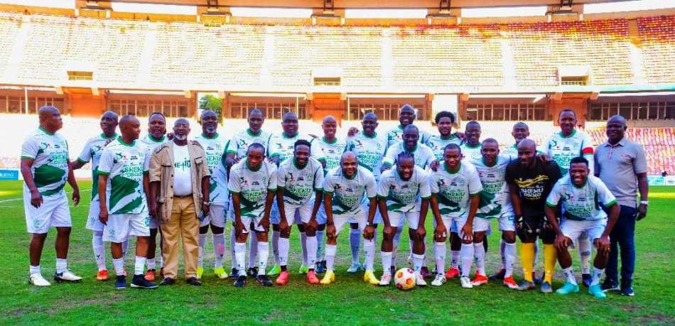 Team Dikko during the novelty match between Team Dikko and Team Nigeria recently