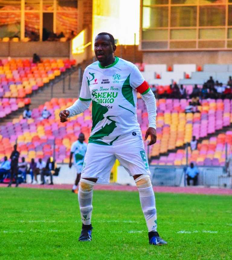 The Captain, Team Dikko, Mallam Shehu Dikko giving directives during the match
