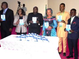 The National Coordinator/ CEO Mrs Nnenna Akajemili and The ICPC Secretary Mr Okwudiri and the Nodal Officer and others during the launch of ICPC Service Charter