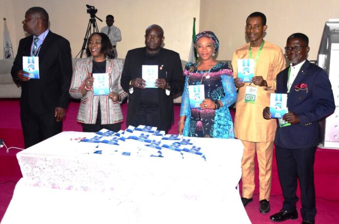 The National Coordinator/ CEO Mrs Nnenna Akajemili and The ICPC Secretary Mr Okwudiri and the Nodal Officer and others during the launch of ICPC Service Charter