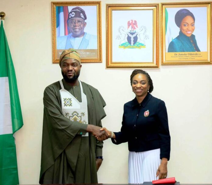 Dr Jumoke Oduwole and Dr Bosun Tijani2 Dr Bosun Tijani (left) Hon Minister Communications innovation and Digital economy and Dr Jumoke Oduwole MFR Hon. Minister Trade and Investment (right)