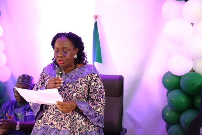 Dr. Magdalene Ajani The Permanent Secretary, Ministry of Interior, Dr. Magdalene Ajani delivering her address at the send-forth ceremony.