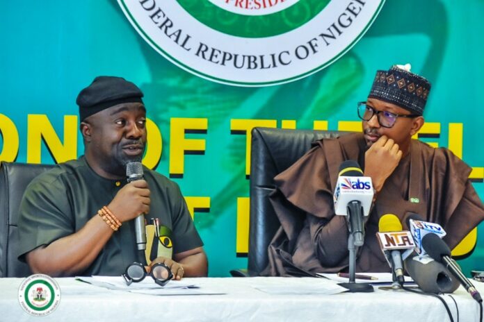 22nd National Sports Festival From L-R The DG National sports commission, Hon Bukola Olopade, The chairman National sports commission, Mallam Shehu Dikko