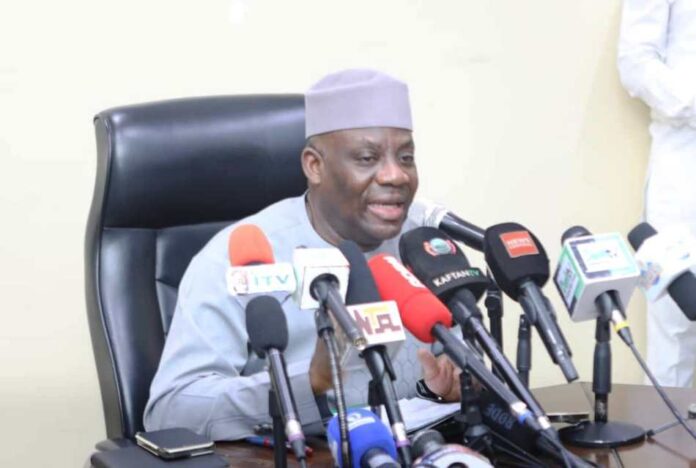 Alausa Minister of Education Dr Maruf Tunji Alausa at the Inauguration of Governing Council and Principal Officers of Federal University of Applied Science Kachia.