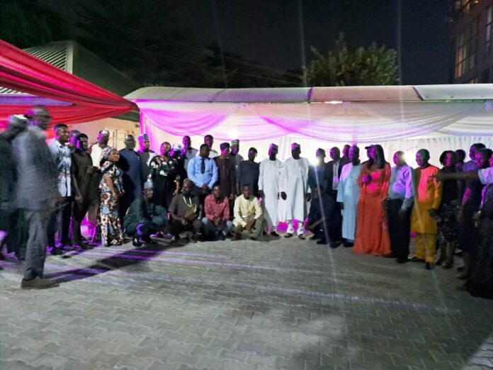 The Director General of the Nigerian Technical Aid Corps, Rt.Hon.Yusuf Buba Yakub is here flanked on both sides by Ambassadors, Ministry of Foreign Affairs officials, members of the NTAC staff and various stakeholders of the Agency during the First Quarter Citizens and Stakeholders' Engagement and Iftar Dinner held at the Nigerian Technical Aid Corps on Monday, March 24, 2025, in Abuja.
