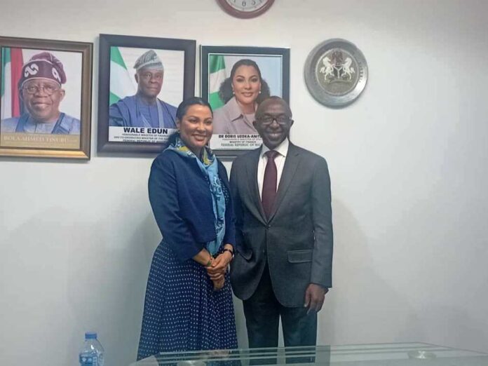 FG Tasks MOFI Honourable Minister of State Finance, Dr Doris Uzoka-Anite received a high-level delegation from MOFI, led by its Managing Director, Dr Armstrong Ume Takang