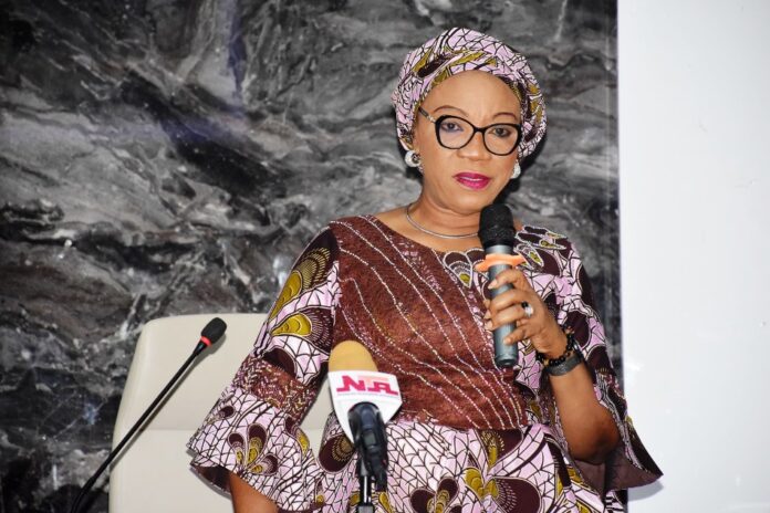 The National Coordinator CEO SERVICOM PRESIDENCY , Mrs. Nnenna Akajemeli and the National Coordinator / CEO, The New Partnership for Africa's Development( NEPAD), Honourable Jabiru Salisu Abdullahi Tsuari during the Advocacy visit in Abuja.