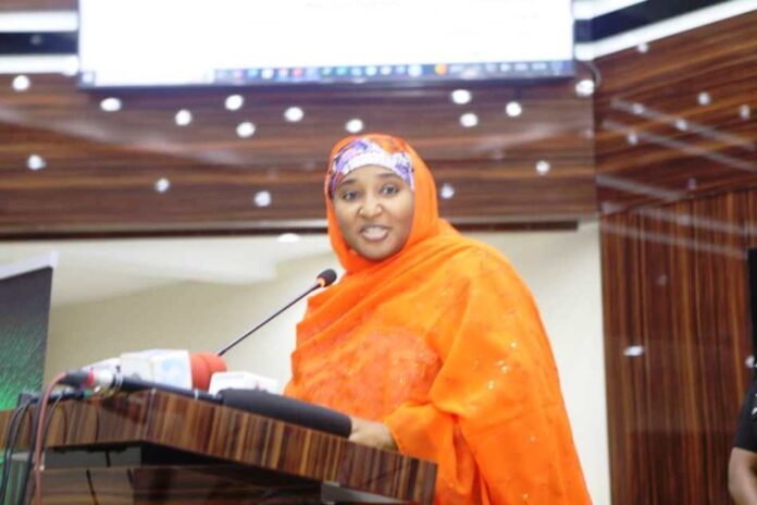 The Honourable Minster of State for Education Prof Suwaiba Said Ahmad addressing the participants of NSC25