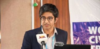 Mr. Joshi Manish, representative of the Head, UNESCO, Abuja office while addressing the participants during the training in Abuja.