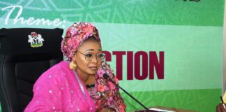 Honourable Minister of Women Affairs, Imaan Sulaiman-Ibrahim, FSI