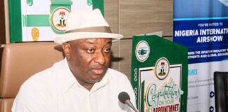 Minister of Aviation and Aerospace Development, Festus Keyamo SAN, CON, FICArb UK