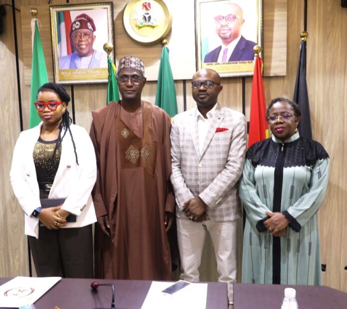 L-R: Cynthia Mbamalu, Director of Programs, YIAGA Africa; Sen. Abdulaziz Musa Yar'Adua; Dr. Olubunmi Tunji-Ojo, Minister of Interior and Dr. Magdalene Ajani, Permanent Secretary, Ministry of Interior