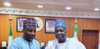 Gombe Governor Receives NUJ National President, Alhassan Yahya