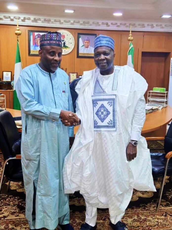 Gombe Governor Receives NUJ National President, Alhassan Yahya